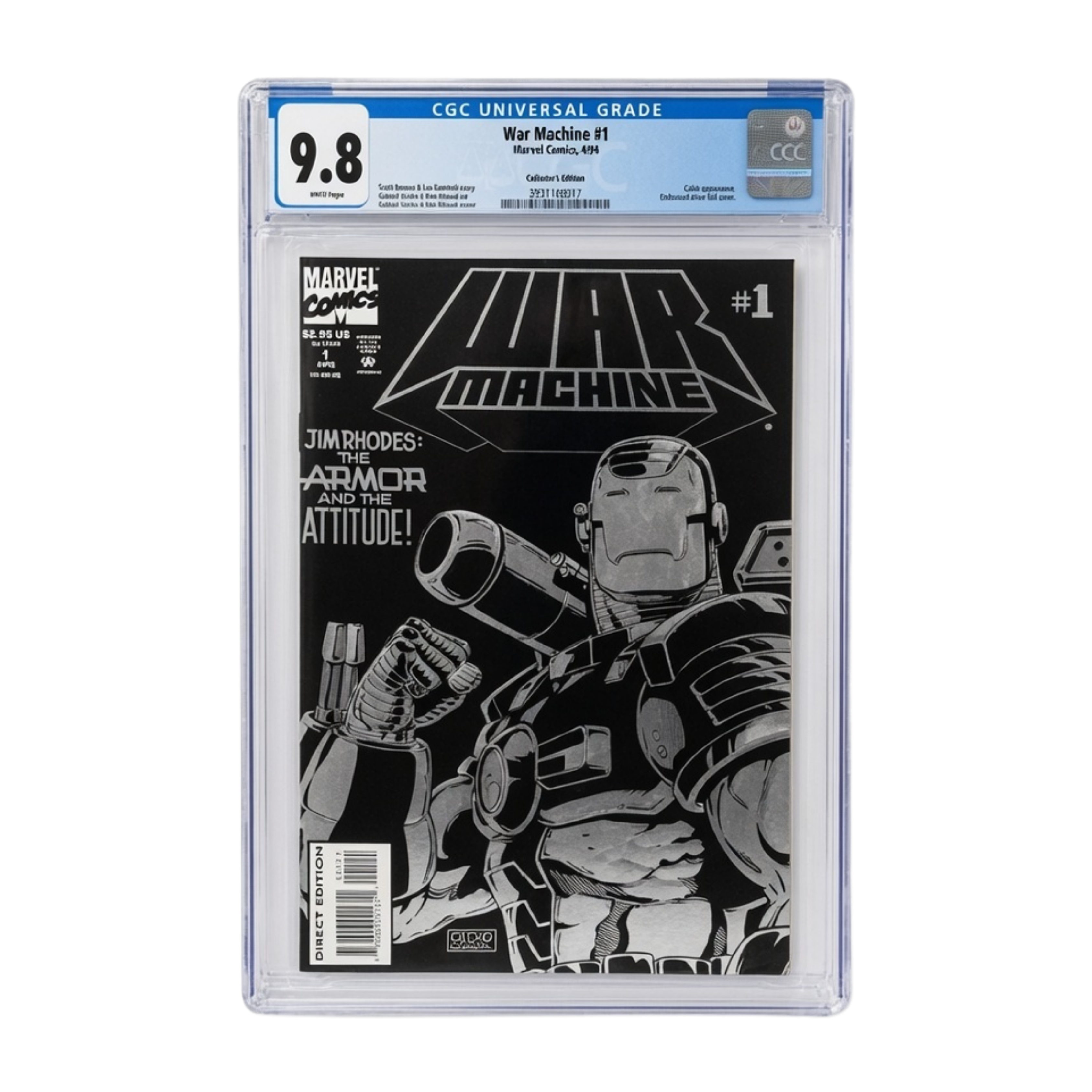 War Machine #1 CGC 9.8 White Pages – Marvel Comics